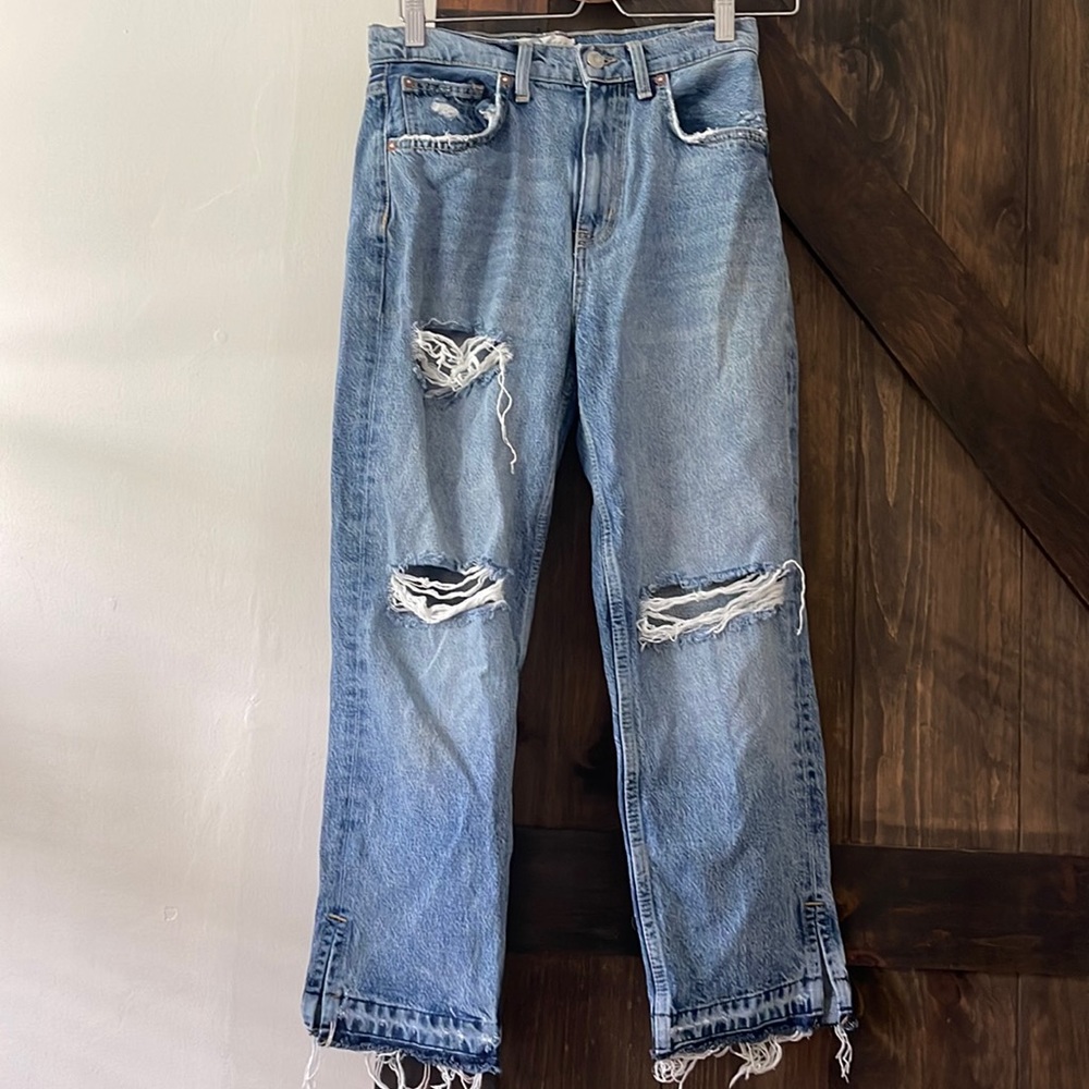 Free people 26 waist ripped jeans
